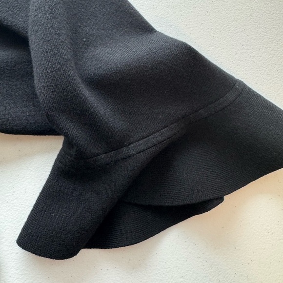 Calvin Klein Black Embroidery Floral Open Front Cardigan - Picture 9 of 9